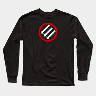 ANTIFA Post-WWII anti-fascism Anti-Fascist Action Red White Long Sleeve T-Shirt